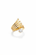Whorl Crystal Ring