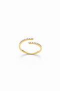 AD stone 18k Gold Plated Ring