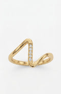 AD stone 18k Gold Plated Ring