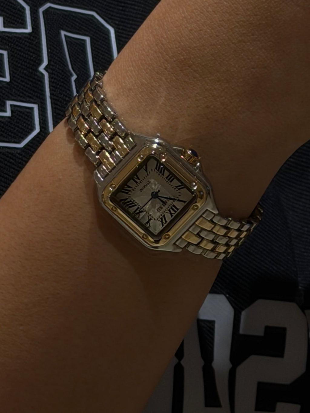 Grealy Vintage Square Dial Watch - 2 Tone
