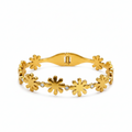 Floral Stone Bangle