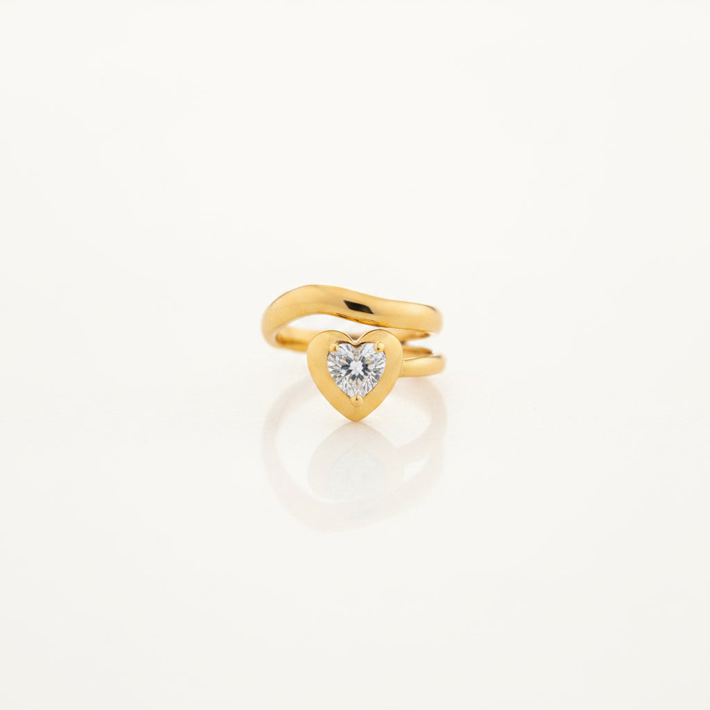 Hear Crystal Ring