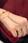 Gold Tennis Handchain
