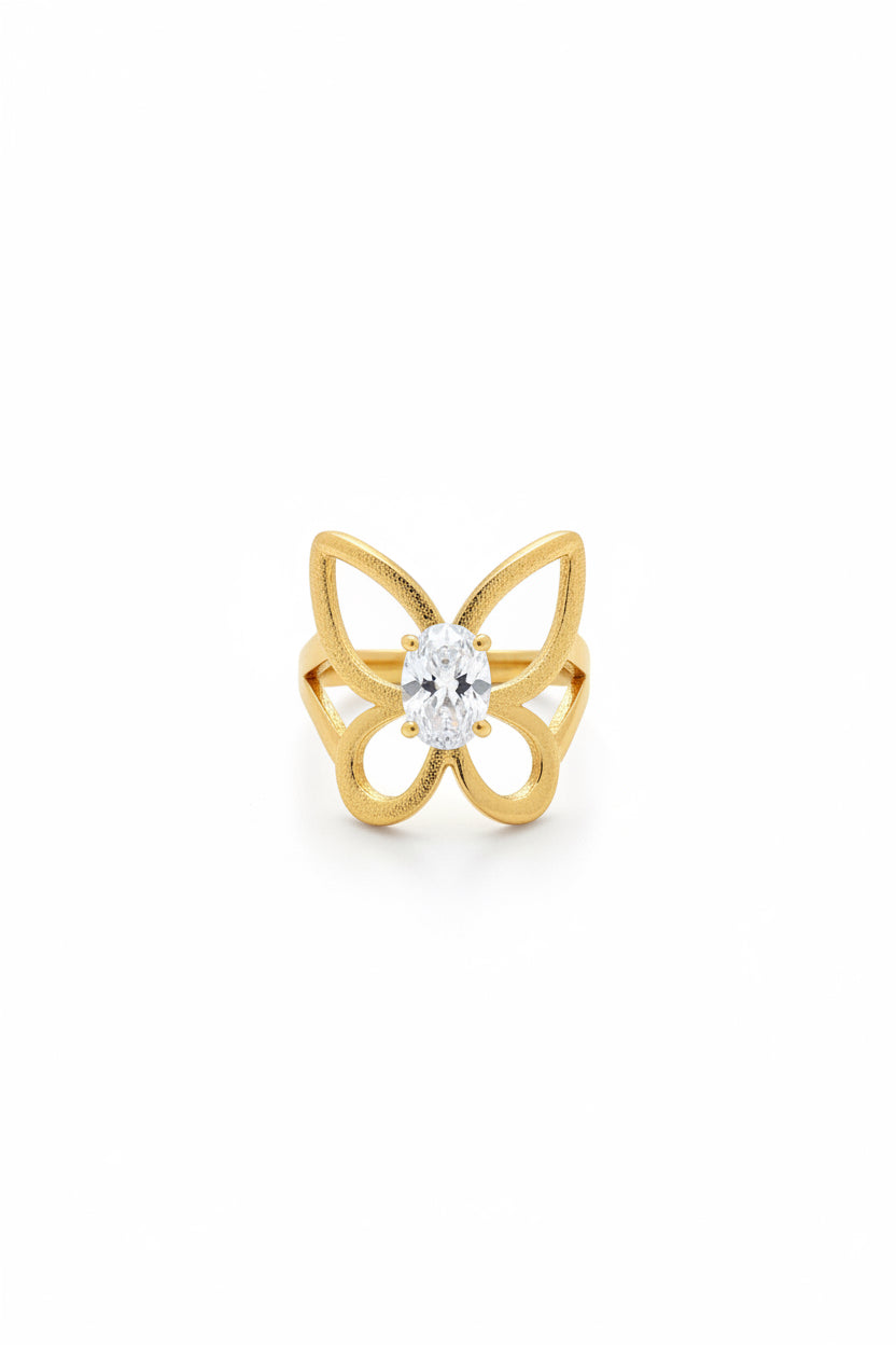 Butterfly Crystal Ring
