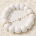 White Daisy Bracelet
