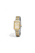 Everyday Classic White Dial Quartz Vintage Watch- 2 Tone