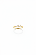 AD Stone 18k Gold Plated Ring