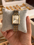 White Dial Vintage Watch - 2 Tone
