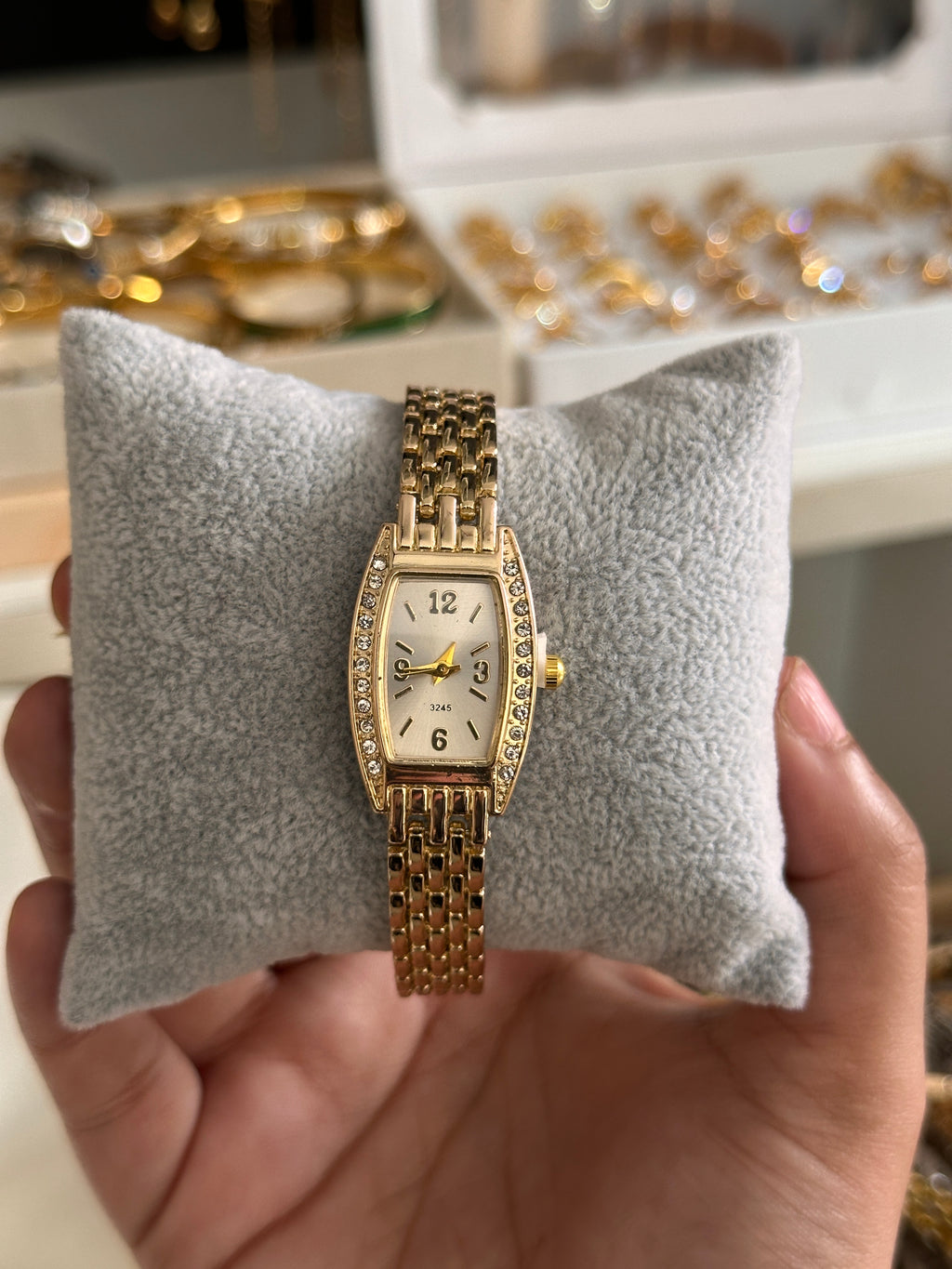 Gold Tonneau Dial Vintage Watch