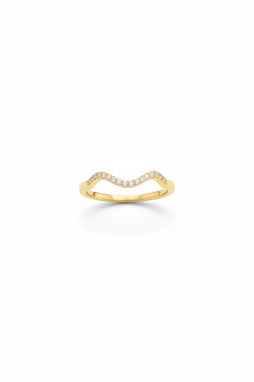 AD stone 18k Gold Plated Ring