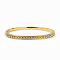 Sleek Solitaire Crystal Bangle