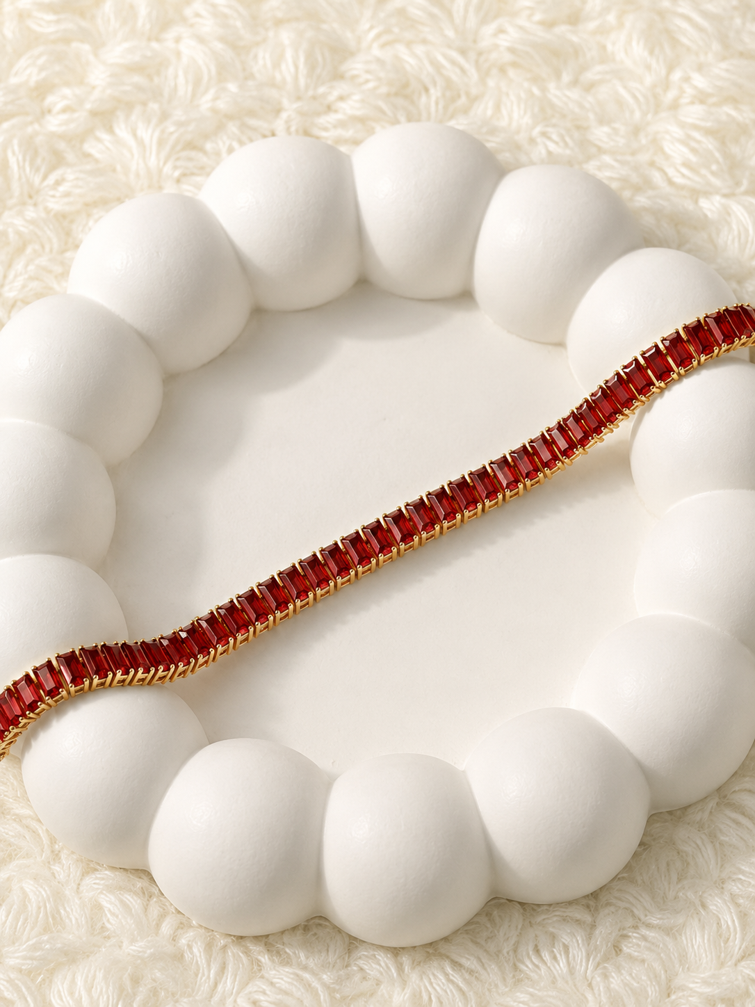 Ruby Tennis Bracelet