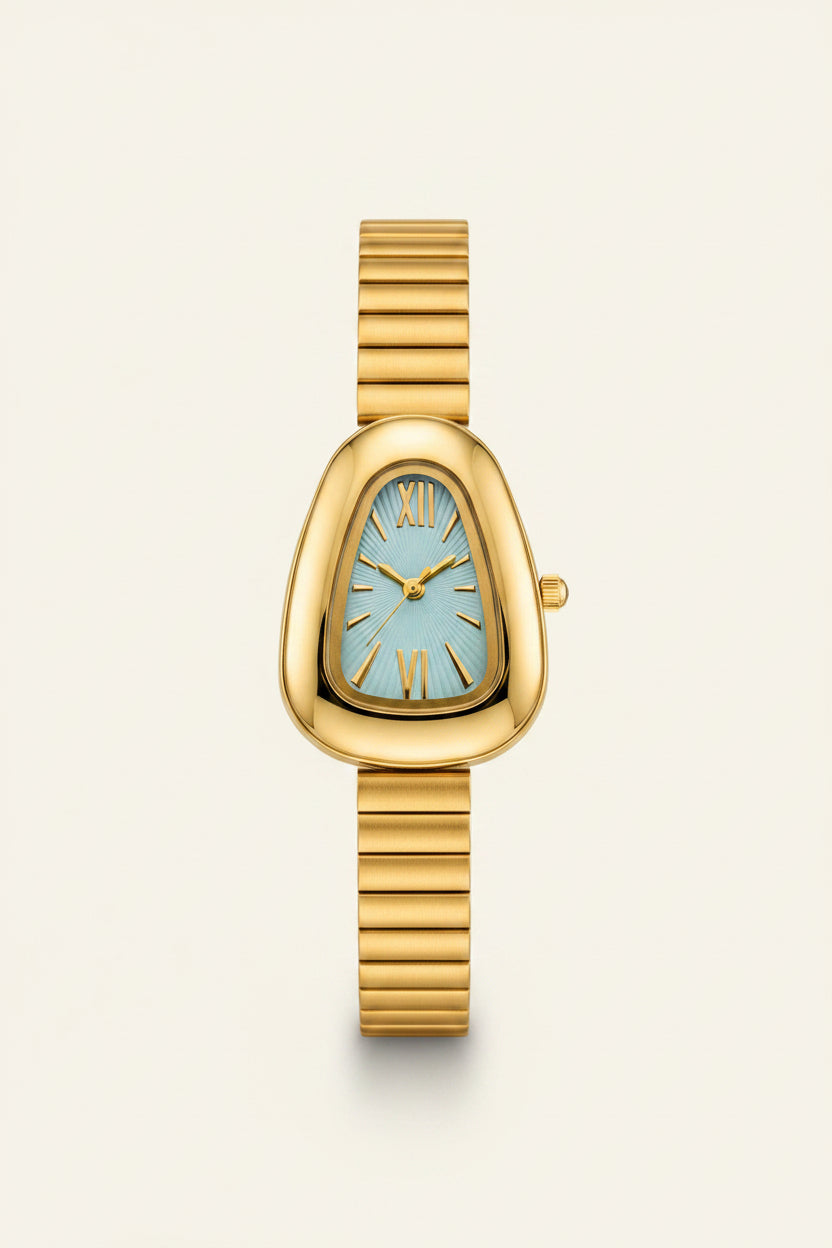 Snake dial watch (Sky blue)